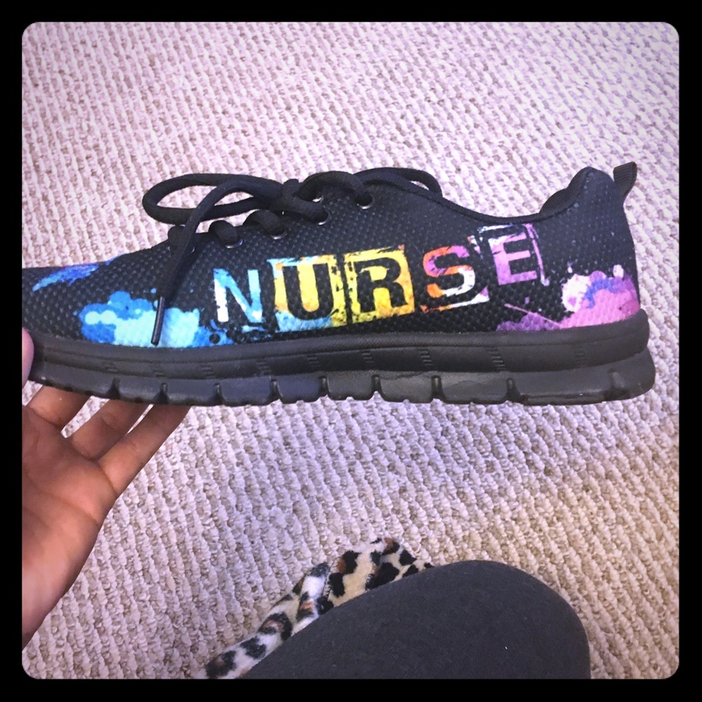 Custom made nurse sneakers